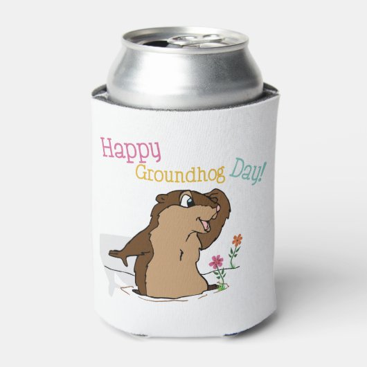 Happy Groundhog Day Blikjeskoeler (Blikje Voorkant)