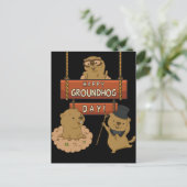 Happy Groundhog Day Briefkaart (Staand voorkant)