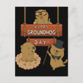 Happy Groundhog Day Briefkaart (Voorkant)