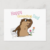 Happy Groundhog Day Briefkaart (Voorkant)