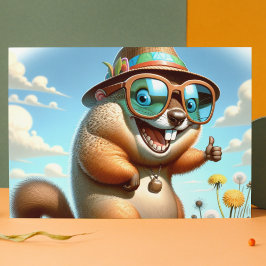 Happy Groundhog Day Briefkaart