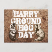HAPPY GROUNDHOG DAY BRIEFKAART (Voorkant)