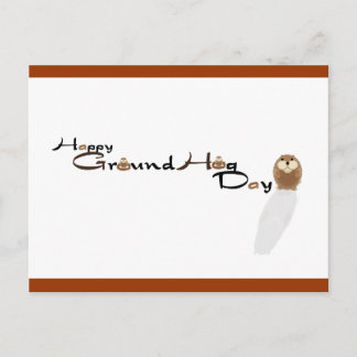 Happy Groundhog Day Briefkaart