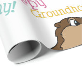Happy Groundhog Day Cadeaupapier (Rol Hoek)
