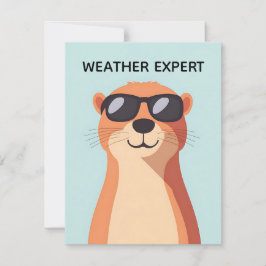 Happy Groundhog Day Cute Colorful Woodchuck  Feestdagenkaart