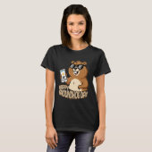 Happy Groundhog Day Cute Woodchuck Funny Groundhog T-shirt (Voorkant volledig)