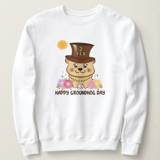 HAPPY GROUNDHOG DAY FEB 2 VROUWEN TRUI (Design voorkant)