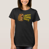 Happy Groundhog Day February 2nd, Cute Groundhog C T-shirt (Voorkant)