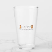 happy Groundhog Day Glas (Voorkant)