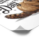 Happy Groundhog Day Ground Hog Animal Costume Men  Poster (Hoek)