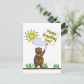 Happy Groundhog Day Groundhog Briefkaart (Staand voorkant)