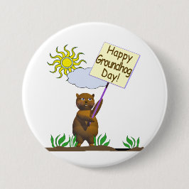 Happy Groundhog Day Groundhog Ronde Button 7,6 Cm