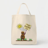 Happy Groundhog Day Groundhog Tote Bag (Voorkant)