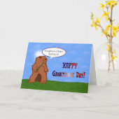 Happy Groundhog Day Groundhog's Day Spring Kaart (Gele Bloem)