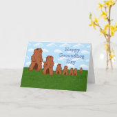 Happy Groundhog Day Groundhog's Day Spring Kaart (Gele Bloem)