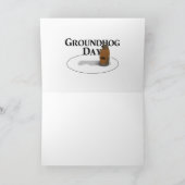 Happy Groundhog Day Kaart (Binnen)