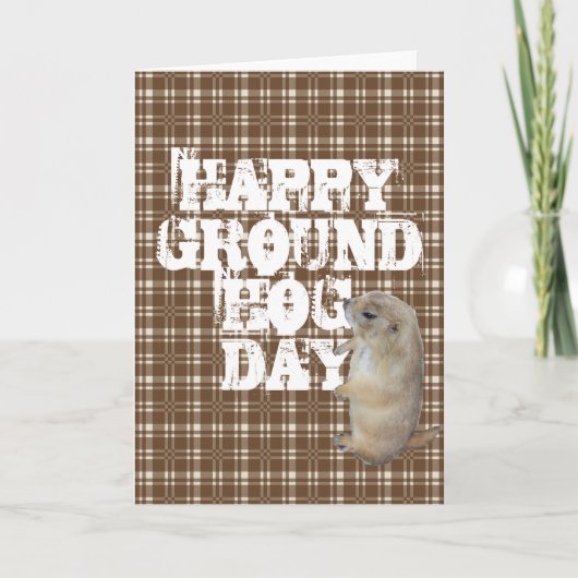 HAPPY GROUNDHOG DAY KAART (Voorkant)