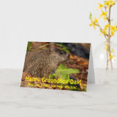 Happy Groundhog Day Kaart (Gele Bloem)