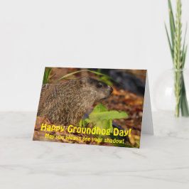 Happy Groundhog Day Kaart