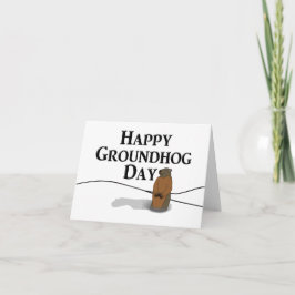 Happy Groundhog Day Kaart