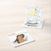 Happy Groundhog Day Kartonnen Onderzetters (Insitu)