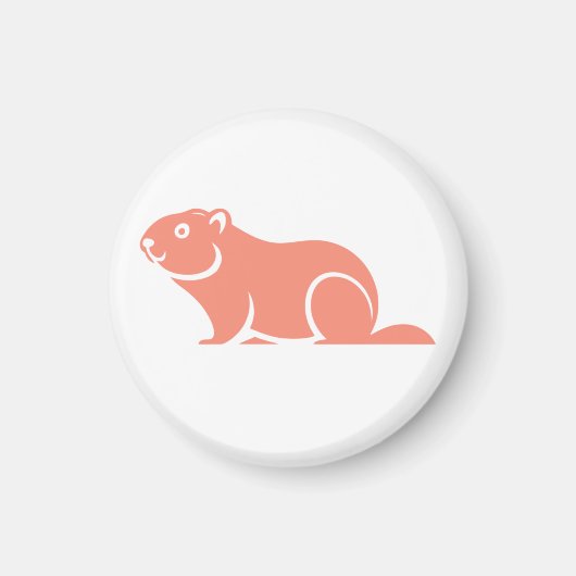 Happy Groundhog Day Magneet (Voorkant)