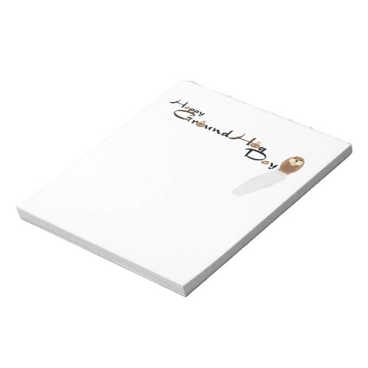 Happy Groundhog Day Notitieblok (Linkerzijde)