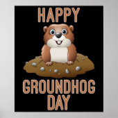 Happy Groundhog Day Poster (Voorkant)