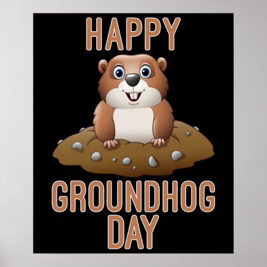 Happy Groundhog Day Poster (Voorkant)