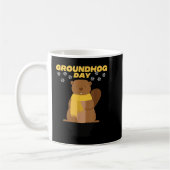 Happy Groundhog Day Punxsutawney Phil Koffiemok (Links)