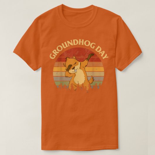 Happy Groundhog Day, respecteer het grondhog-abbin T-shirt (Design voorkant)