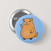 Happy Groundhog Day Ronde Button 5,7 Cm (Voorkant /achterkant)