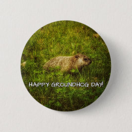 Happy Groundhog Day! Ronde Button 5,7 Cm
