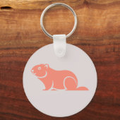 Happy Groundhog Day Sleutelhanger (Voorkant)