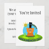 Happy Groundhog Day Sunshine Kaart (Voorkant / Achterkant)