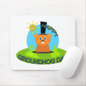 Happy Groundhog Day Sunshine Muismat (Met muis)