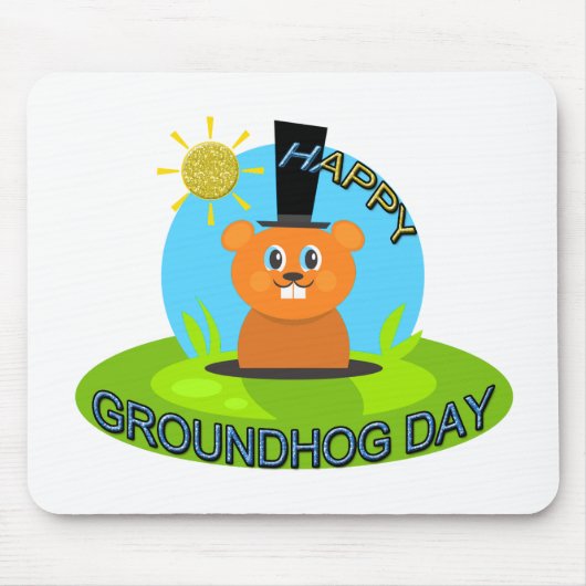 Happy Groundhog Day Sunshine Muismat (Voorkant)