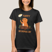 Happy Groundhog Day T-shirt (Voorkant)