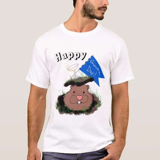 Happy Groundhog Day T-shirt (Voorkant)