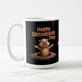 Happy Groundhog Day vieren met Humor, plezier Koffiemok