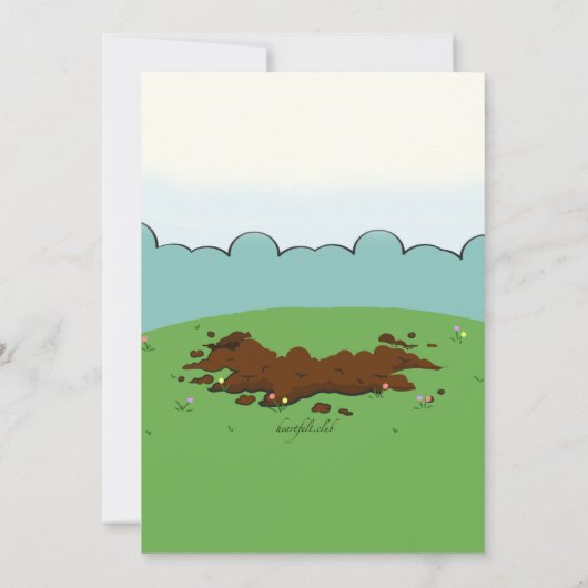 Happy Groundhog-uitnodiging Kaart (Achterkant)