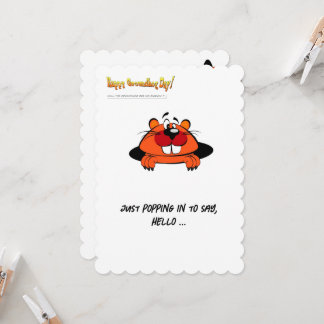 Happy Groundhog's Day Briefkaart