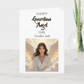 Happy Guardian Angel Day | (Aziatisch) Kaart (Voorkant)