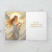 Happy Guardian Angel Day | (Kaukasisch) Kaart (Binnen)