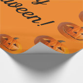 Happy Guavaween Jack-O-Lantern-pakpapier Cadeaupapier (Hoek)