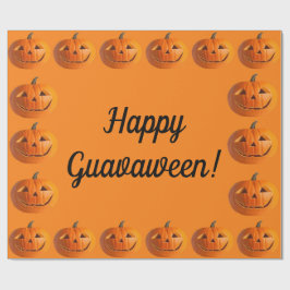 Happy Guavaween Jack-O-Lantern-pakpapier Cadeaupapier