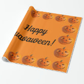 Happy Guavaween Jack-O-Lantern-pakpapier Cadeaupapier (Uitgerold)