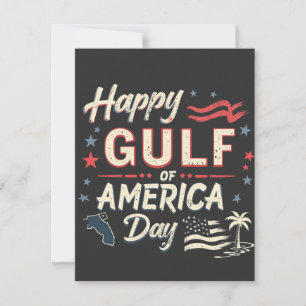 Happy Gulf of America's Funny Patriotic Bedankkaart