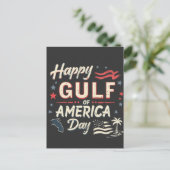 Happy Gulf of America's Funny Patriotic Briefkaart (Staand voorkant)