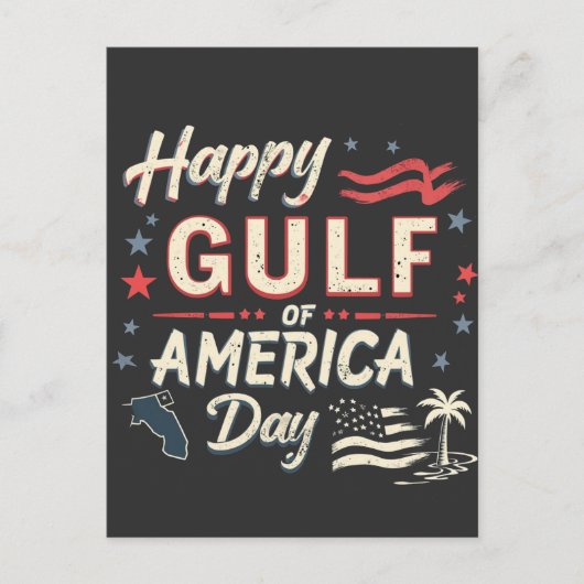 Happy Gulf of America's Funny Patriotic Briefkaart (Voorkant)